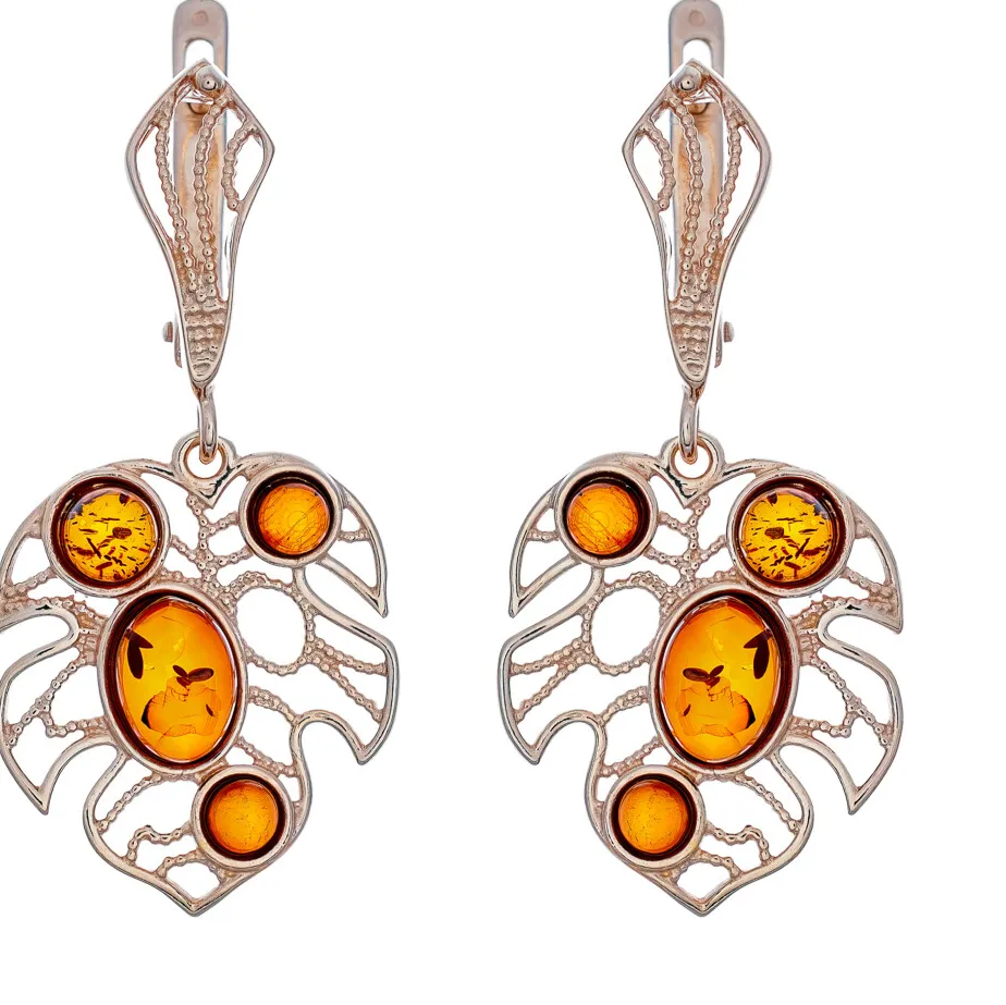 Authentic Embracing the Warmth of Amber: Golden Light Protection Earrings