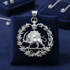 Authentic Golden Lion & Sun of Pahlavi: A Sacred Guardian
