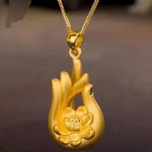 Authentic The Golden Lotus of Serenity Pendant