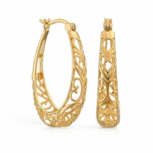 Authentic Celestial Orbit Solstice Hoops - 18mm Solar Gold Dangle Talismans