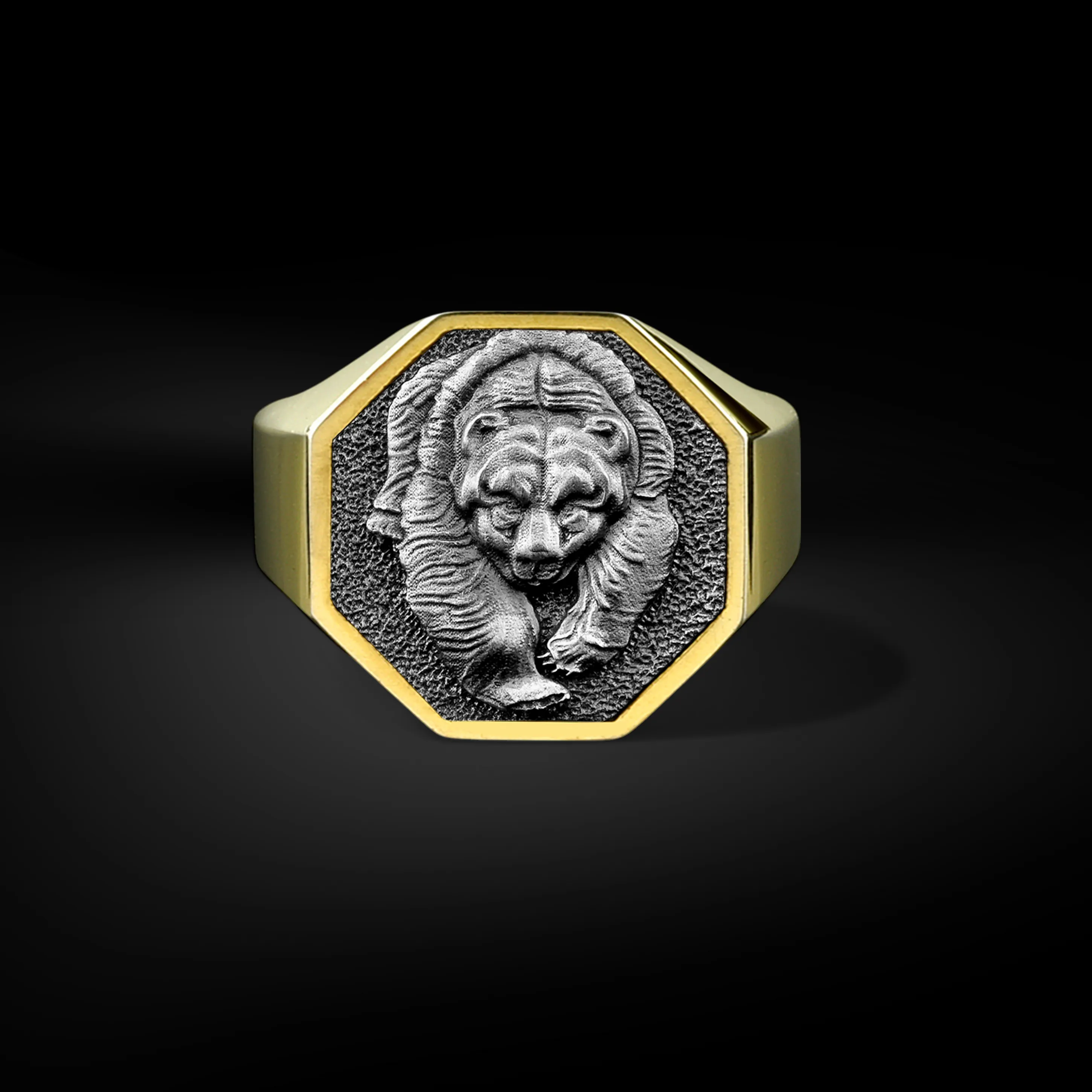 Authentic Guardian of the North: Enchanted Viking Bear Signet Ring