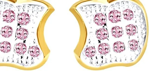 Authentic The Orchard of Abundance: Radiant Apple Stud Earrings