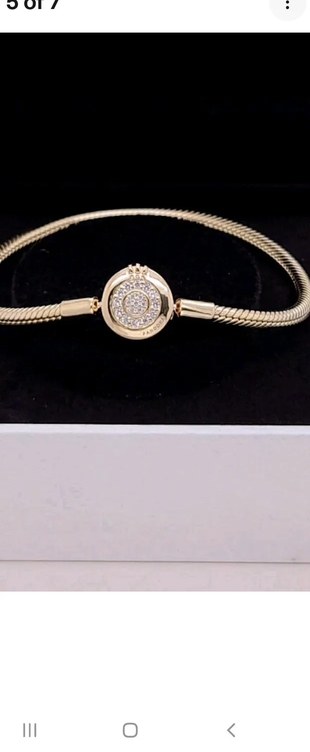 Authentic The Radiant Crown O Snake Chain Bracelet