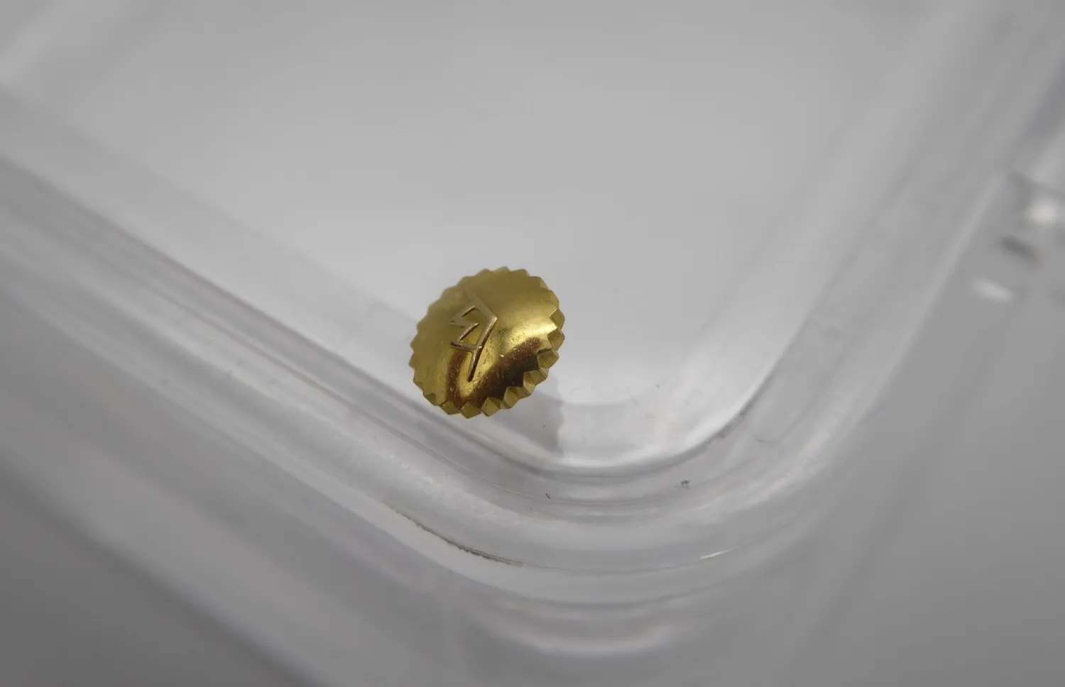 Authentic Movado vintage crown gold plated 4.7mm