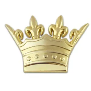 Authentic PinMart's Gold Plated Royal Crown Lapel Pin
