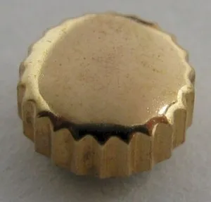 Authentic Crown for watch in rose gold plated 5.4 millimeters fit stem 0.9 mm tap 10