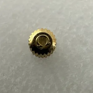 Authentic Omega Gold Plated 3.8mm X 2.7mm Wristwatch Crown - Old Stock