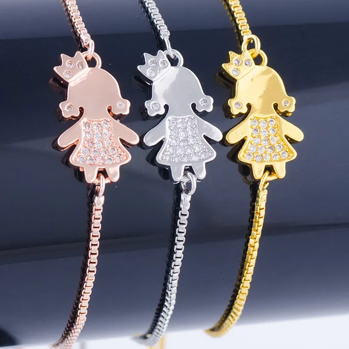 Authentic Crowned Little Kings The Royal Gold- Plated Crown Bracelet For Young Princes