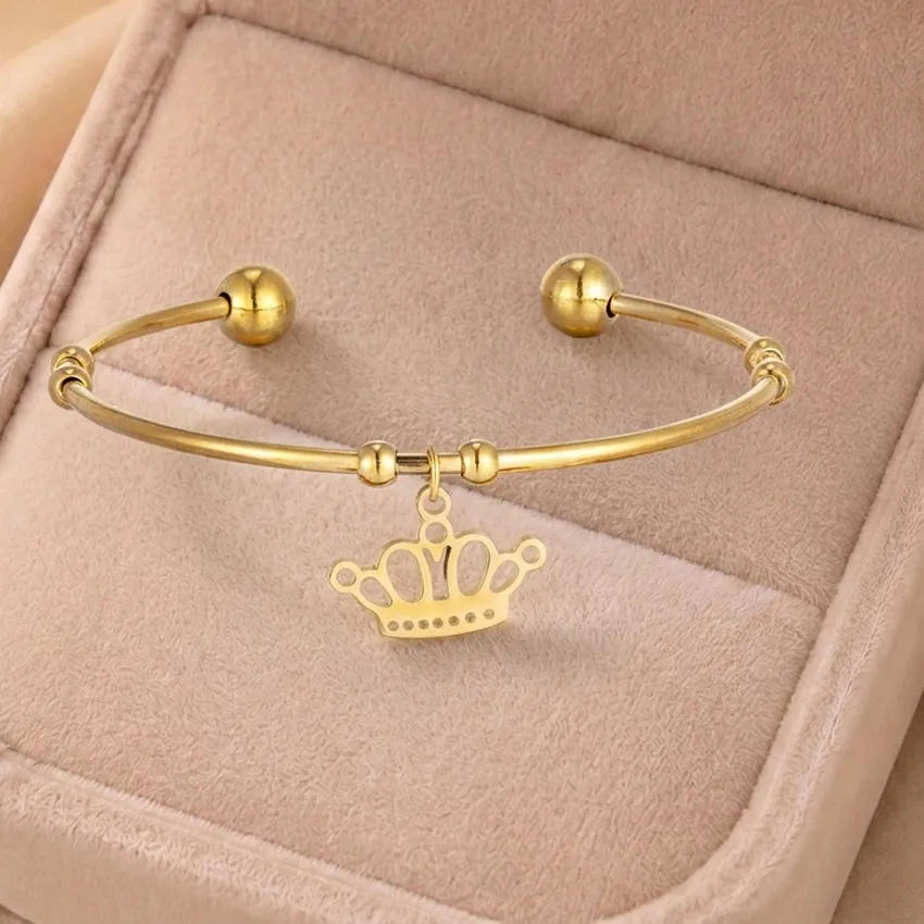 Authentic The Sovereign Crown Dangle Cuff: An Amulet of Inner Royalty