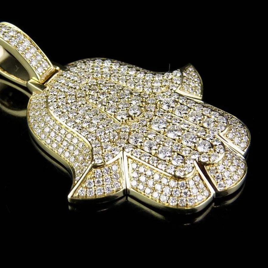 Authentic Attract Abundance and Blessing with the Radiant Hamsa Hand Pendant