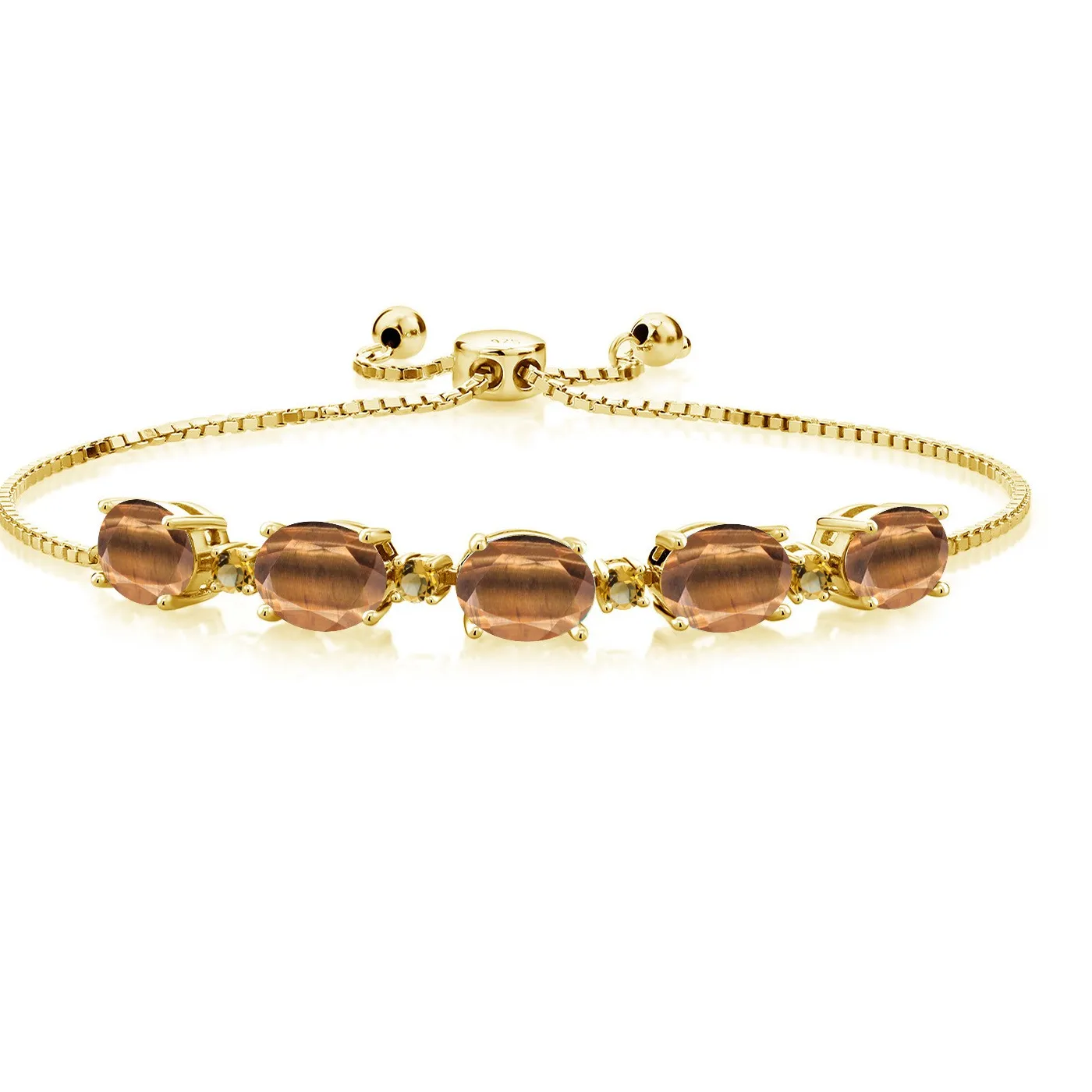Authentic The Gilded Horizon: Tiger Eye and Citrine Alchemical Bracelet