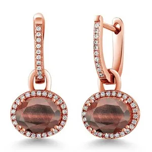 Authentic Crimson Horizon Tiger Eye Talismanic Earrings