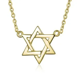 Authentic Unisex Hanukkah Star of David Pendant Necklace Judaica Jewelry .925 Silver