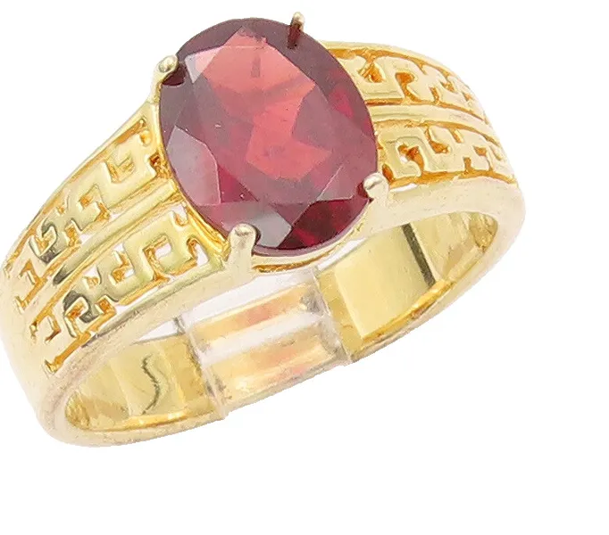 Authentic The Labyrinth of Crimson Fire Gold-Plated Garnet Ring