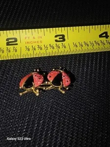 Authentic Whispers of Good Fortune: Ladybug Pendant in Luminous Gold