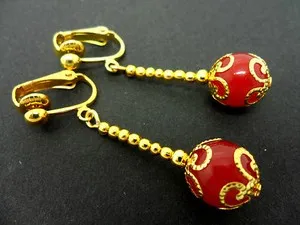 Authentic Crimson Vitality: Red Jade Radiant Drop Talismans
