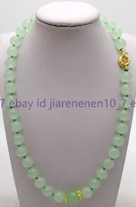 Authentic Natural 10mm Multicolor Gemstond Round Beada Necklace 18" Gold Plated Hook