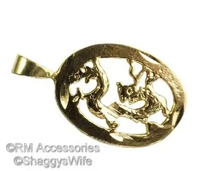 Authentic The Guardian Serpent: Oval Dragon Charm in Radiant Gold Plate