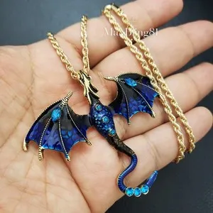 Authentic The Azure Draconis Aegis Gold-Plated Talisman