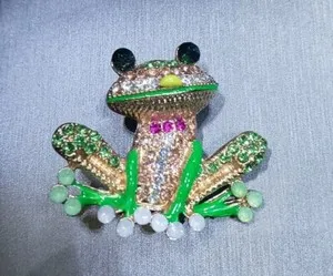 Authentic The Emerald & Rose Amphibian of Abundance - Golden Fertility & Transformation Talisman