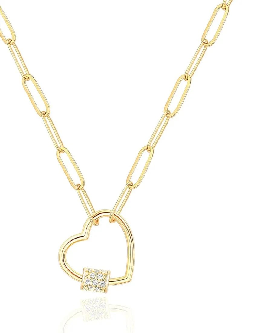 Authentic Evil Eye Heart Celestial Dainty Pendant Necklace for Women