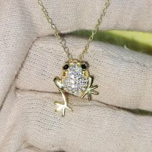 Authentic Leap into Abundance with this Radiant Golden Frog's Blessing