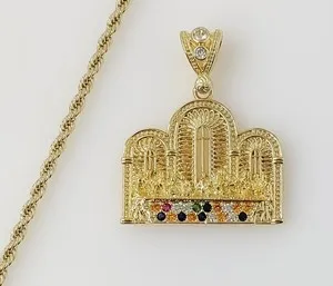 Authentic The Last Supper Sacred Communion Gold-Plated Amulet