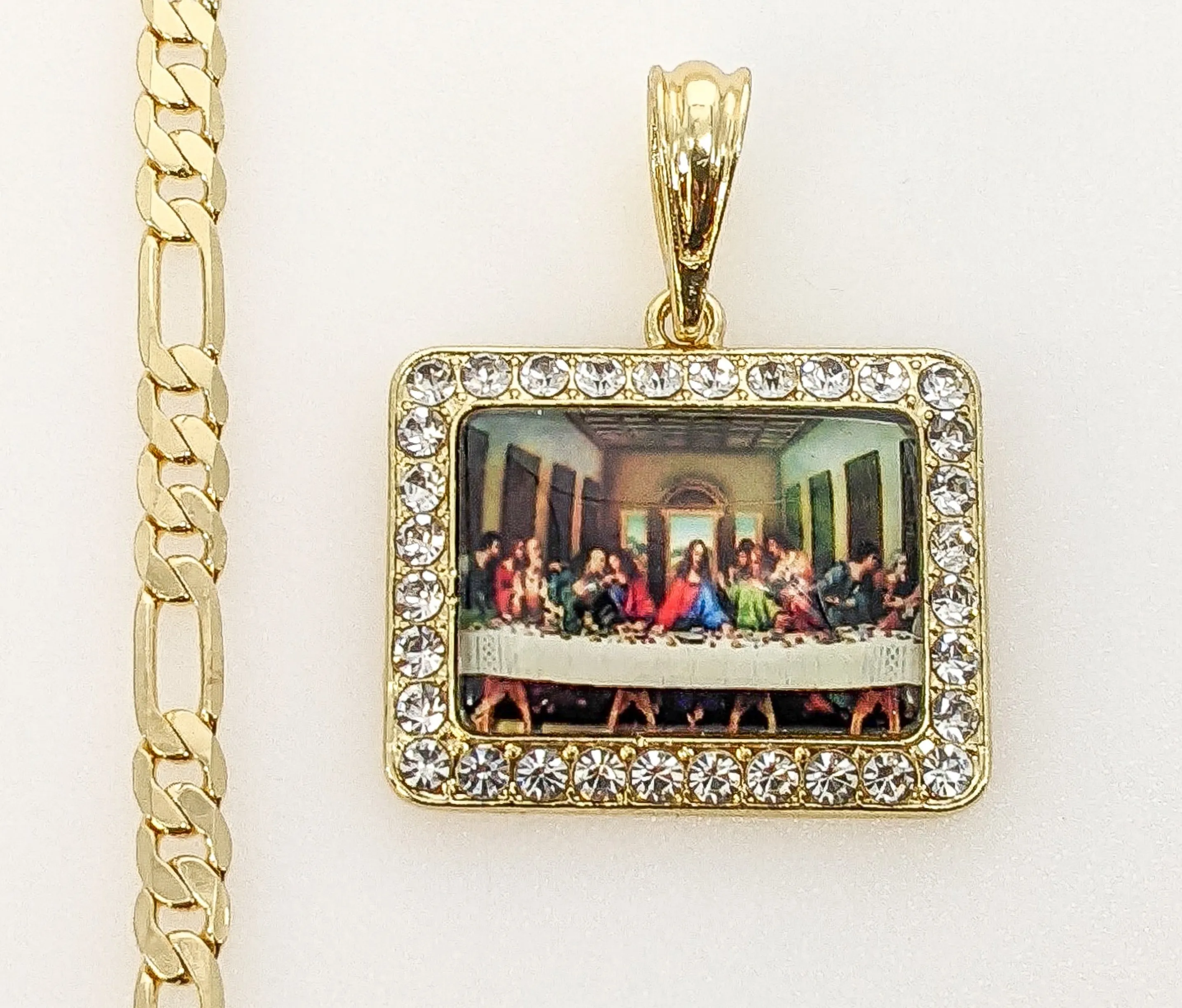 Authentic Sacred Communion: The Last Supper Golden Altar Necklace