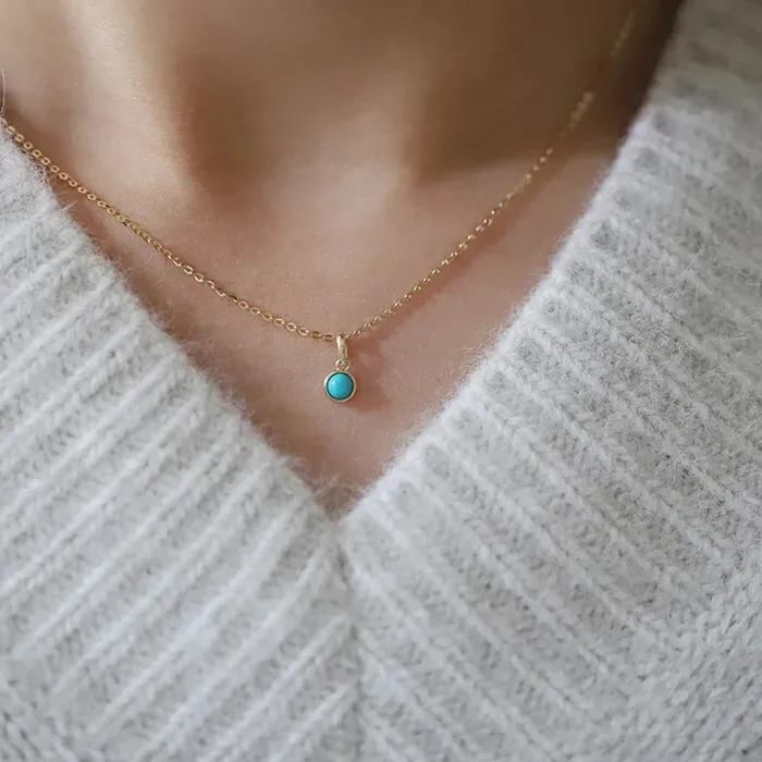 Authentic Celestial Azure: The Sacred Turquoise Gold-Plated Talisman