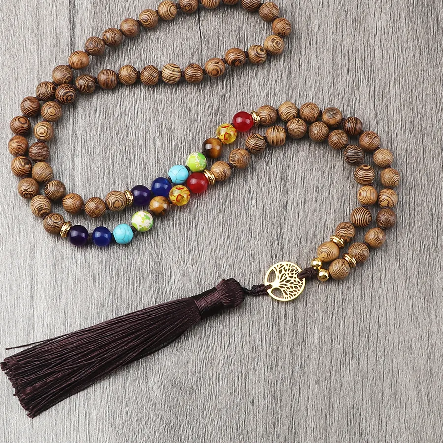 Authentic The Tree of Life Chakra Japamala: A Conduit for Celestial Alignment