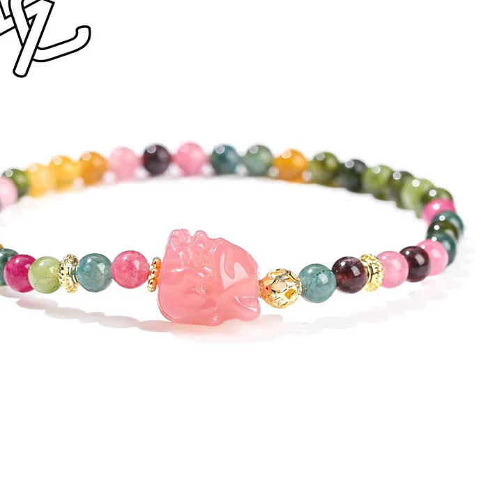Authentic Natural Jade Nine Tailed Fox Bracelet Agate Tourmaline Exquisite Sexy Young Girls Real Jewelry Best Selling Holiday