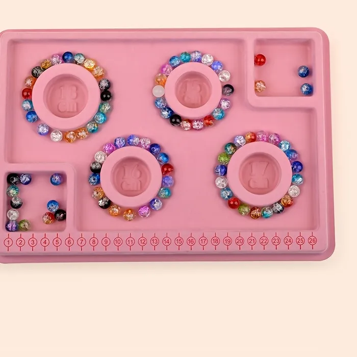 Authentic Bead Design Measuring Tray DIY Bracelet Jewelry Making Scale Display Plate For Beading Stringing