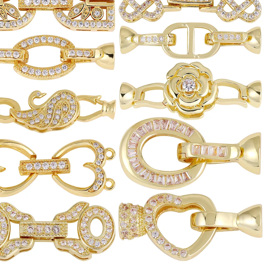 Authentic Sacred Bond: 18K Gold Plated Clasps for Radiant Jewelry