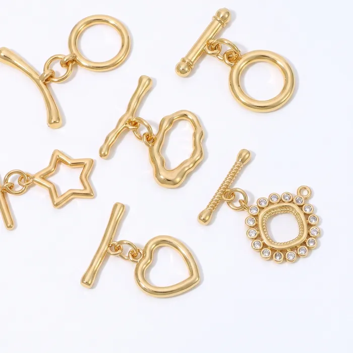 Authentic Sacred Circle of Union - 18K Gold Plated Alchemical Toggle Clasps