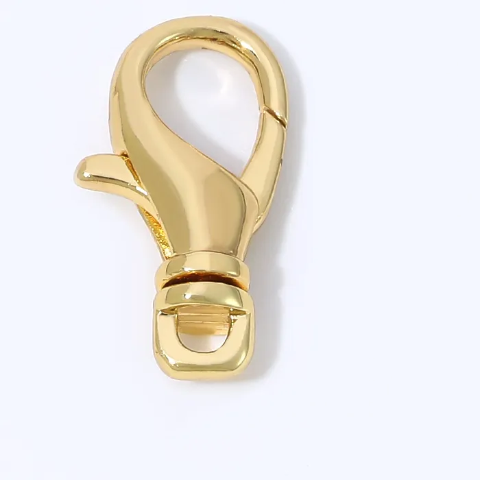 Authentic 18K Gold Plated Lobster Clasps,Spring Trigger Clasp For Necklace Bracelet Keychain DIY Jewelry Making Findings Supplies