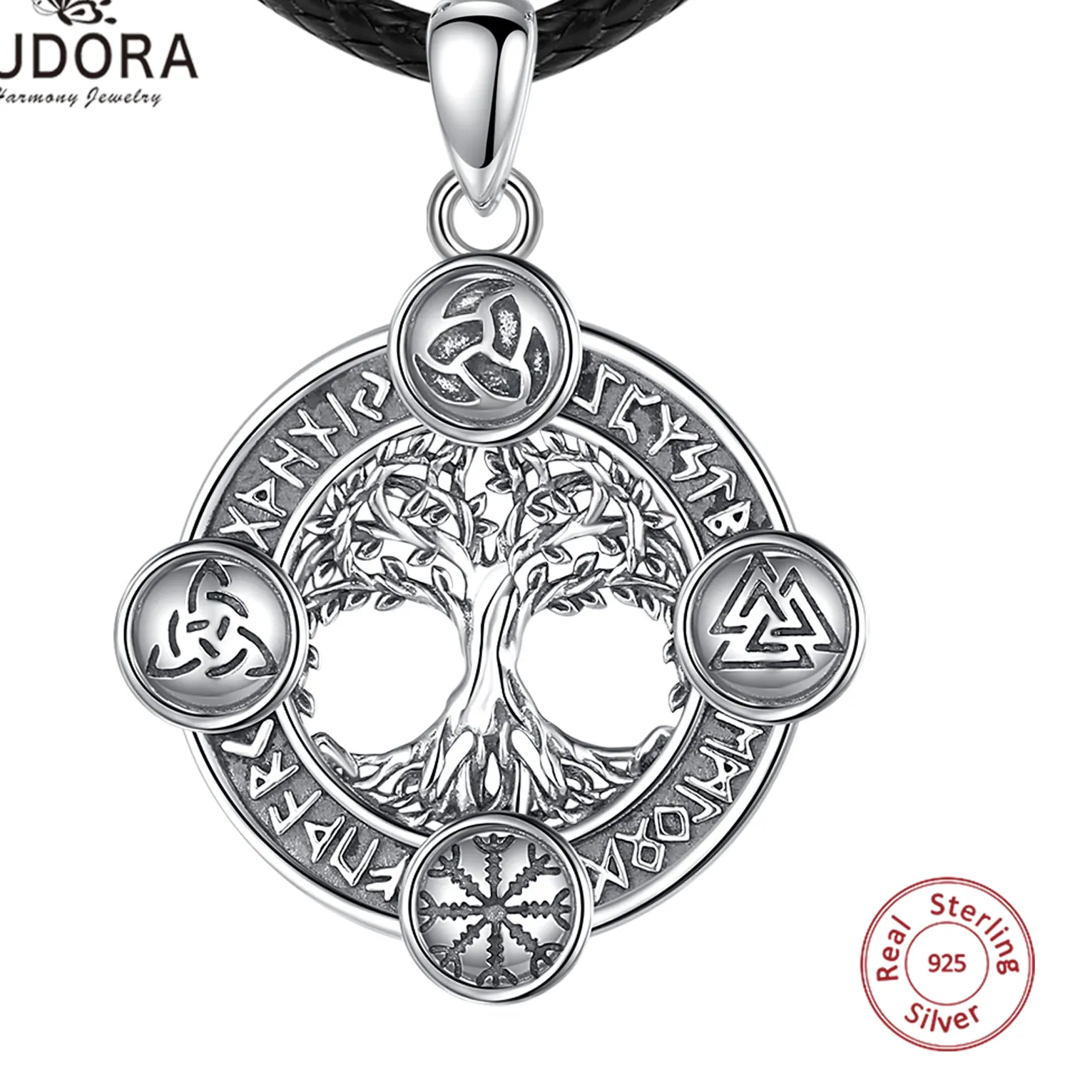 Authentic Yggdrasil Rune Weaver: The Eternal Celtic Tree of Life Amulet