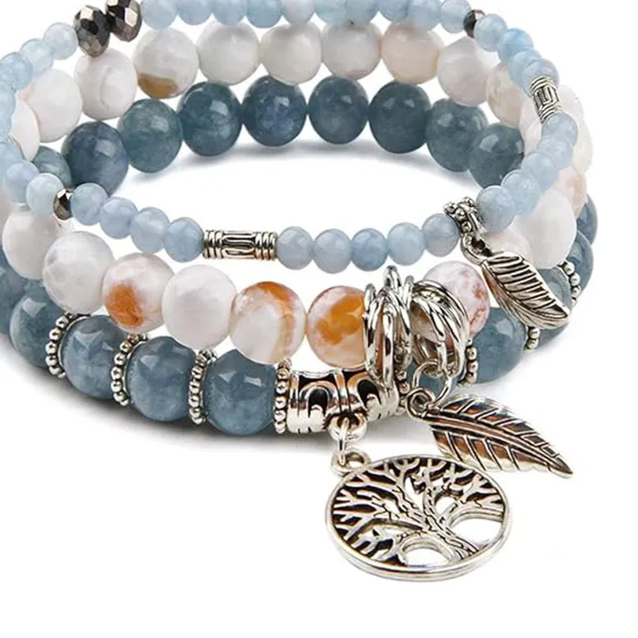 Authentic Angel's Blessing: Tree of Life Turquoise Charm of Serenity