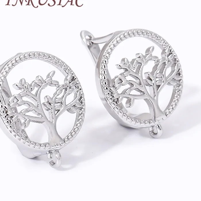 Authentic Sacred Roots of Vitality - 18K Gold Life Tree Earring Hooks