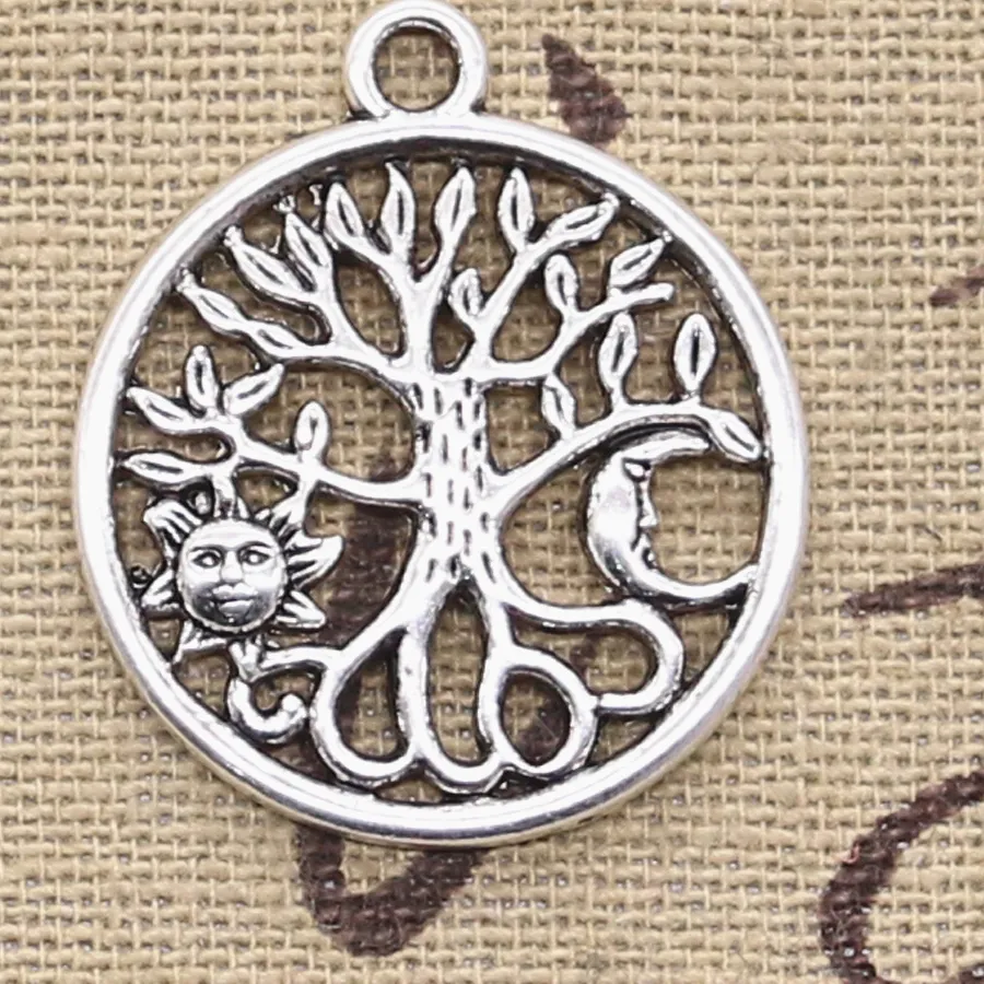 Authentic Tree of Life Norse Viking Sun & Moon Charms - Ancient Protection & Balance