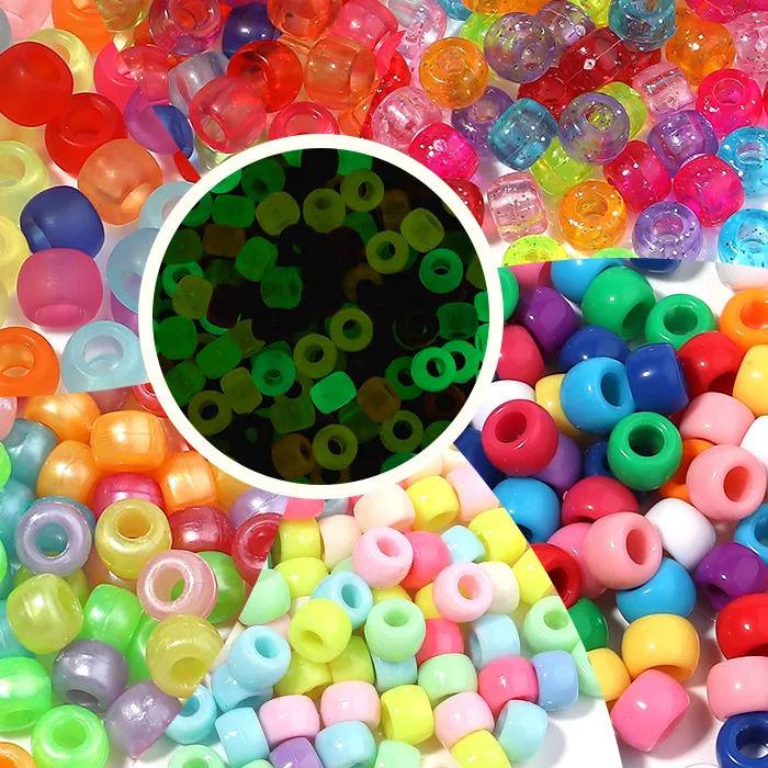 Authentic Stardust Weave Glittering Acrylic Beads Lot of Two Hundred