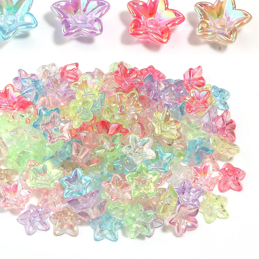 Authentic Celestial Blossoms: Sacred Five-Petal Manifestation Beads