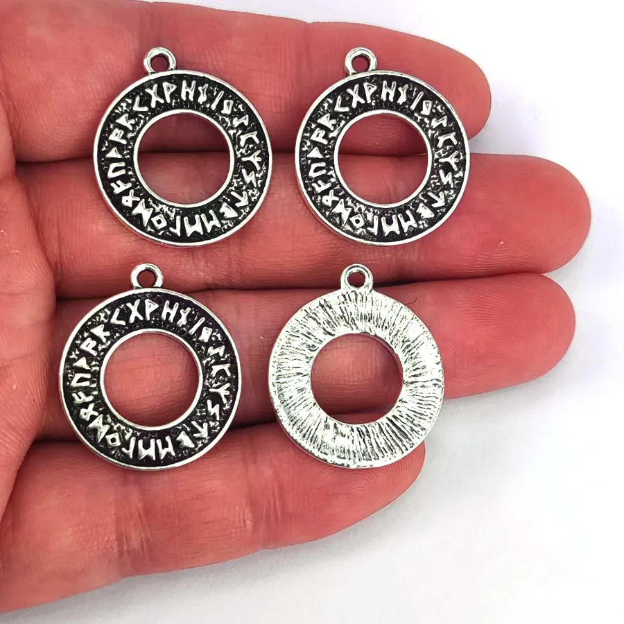 Authentic 5Pcs Pagan Elder Runes Jewelry Runic Vegvisir Compass Pendant Viking Norse Amulet Talisman Jewerly