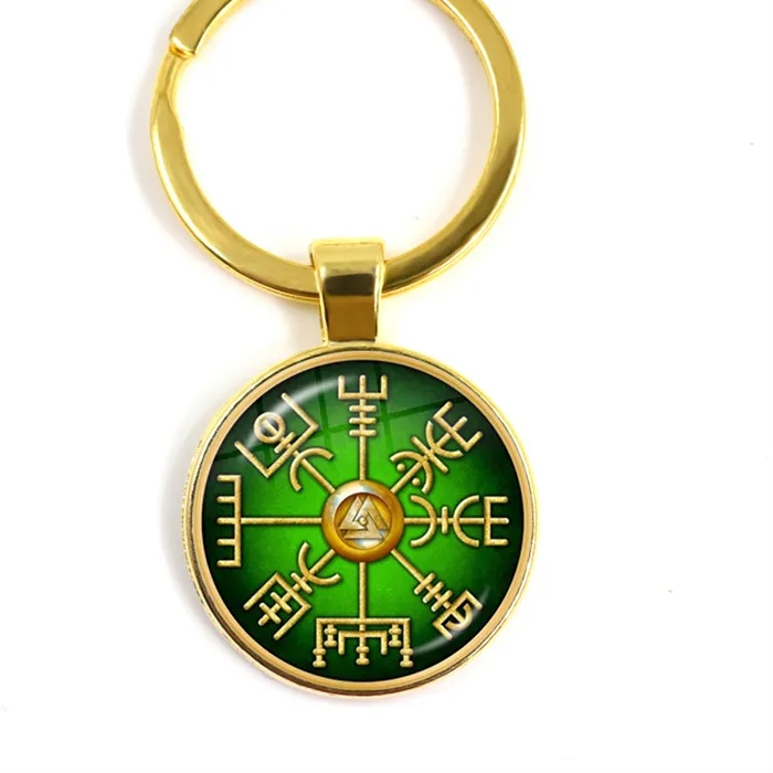 Authentic The Vegvisir Wayfinder: Nordic Compass Talismanic Keyring