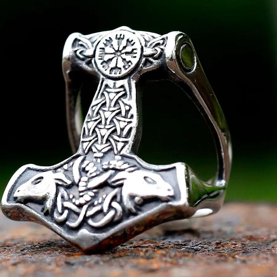Authentic The Navigator's Embrace Viking Vegvisir Ring