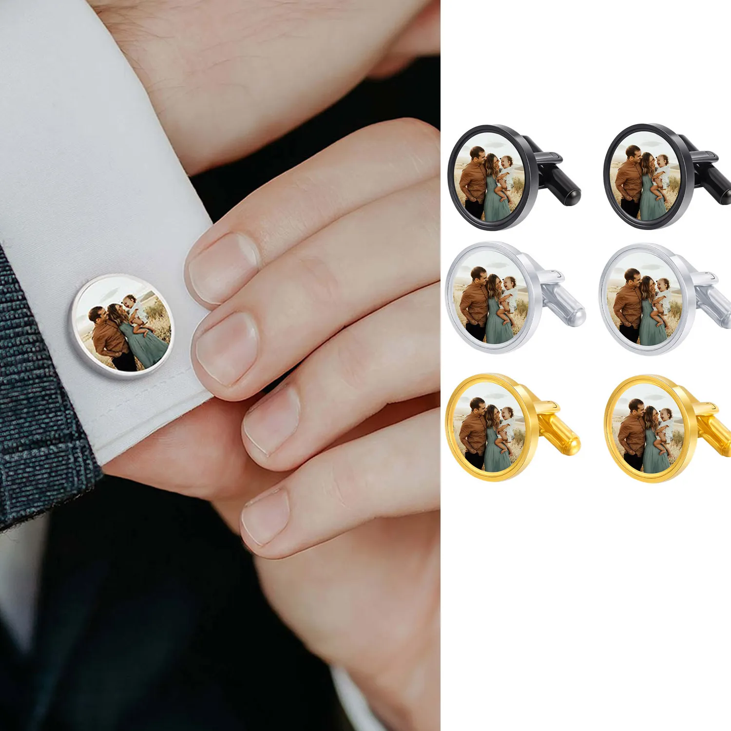 Authentic The Chronicle Seal: Custom Portrait Talismanic Cufflinks