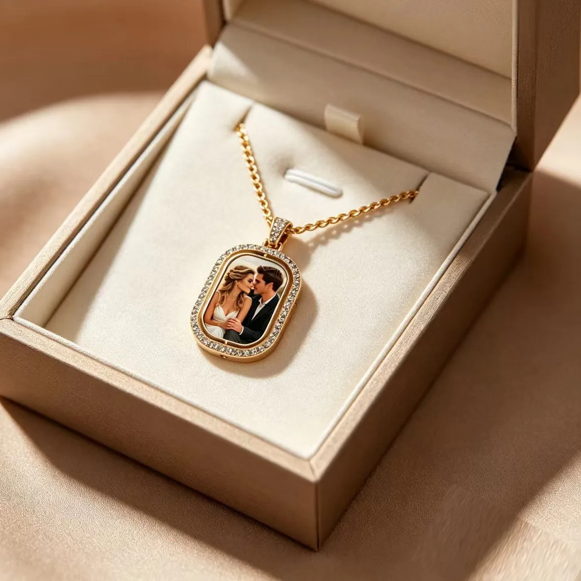 Authentic The Eternal Reflection: A Bespoke Locket of Memories