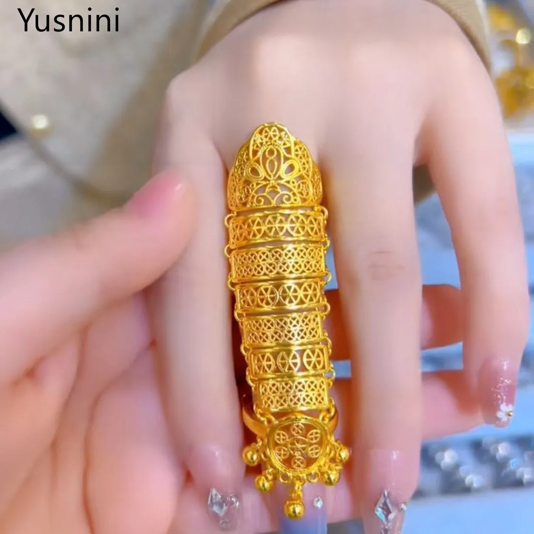 Authentic The Golden Lattice Eternity Ring