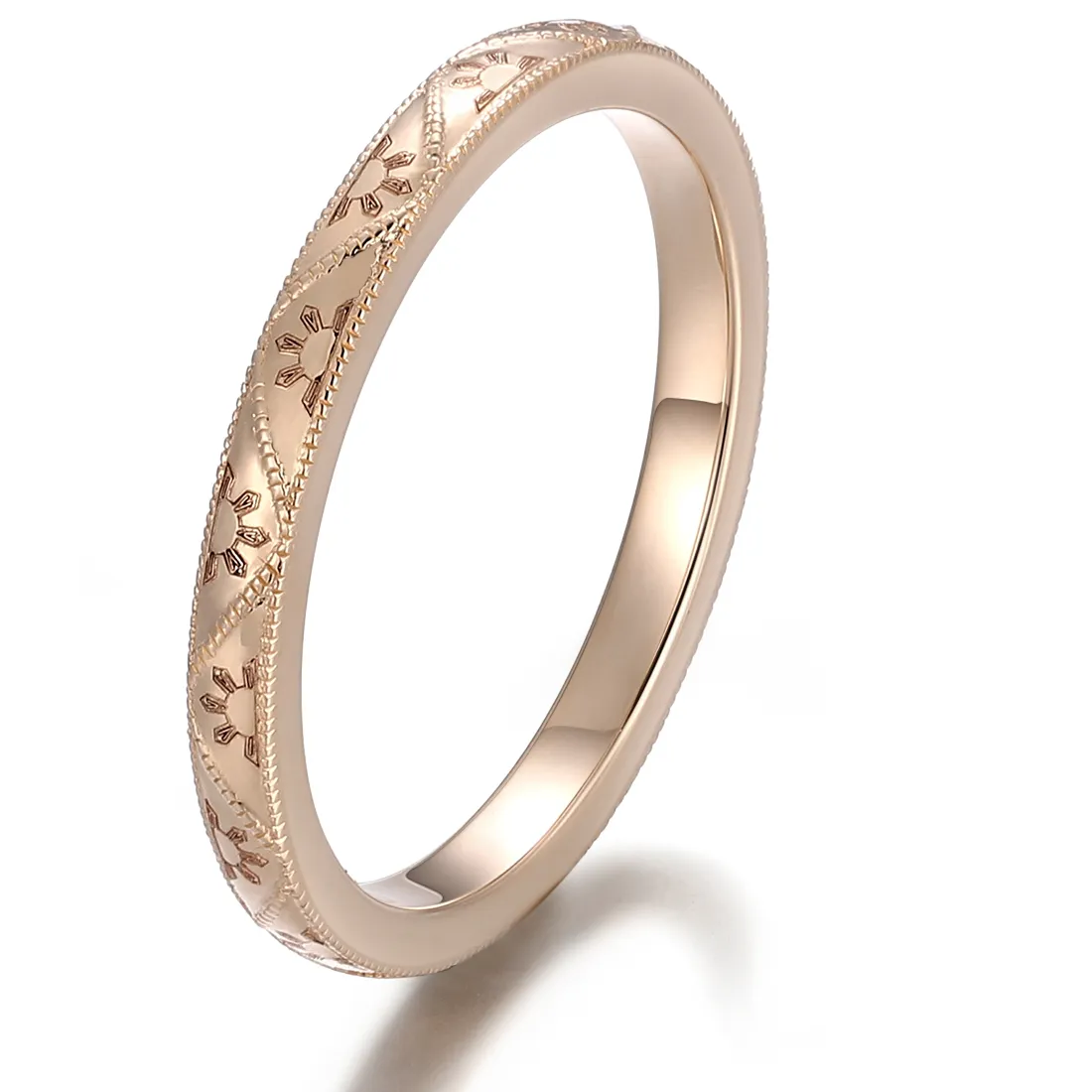 Authentic The Eternal Knot Milgrain Sacred Union Band - Gilded Sterling Silver Alchemy