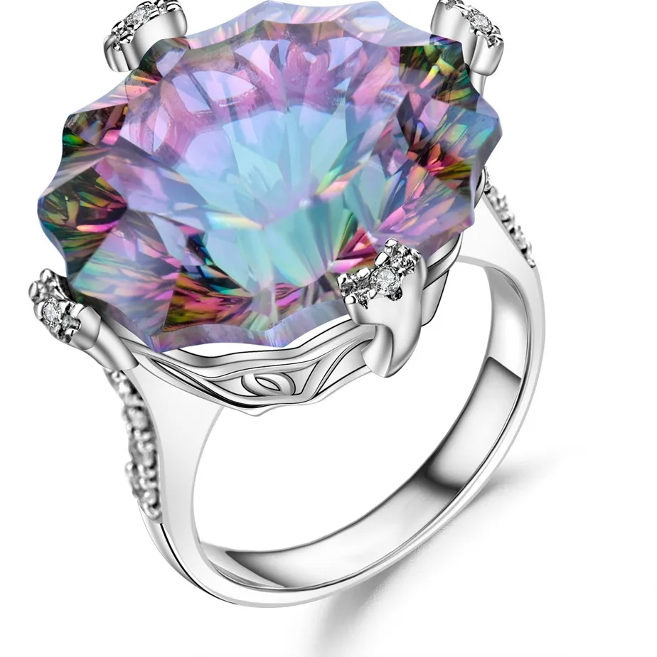 Authentic MUSHAN Custom Jewelry 925 Sterling Silver Ring Lab Blue Sapphire Princess Bridal Statement for Women 18K Gold Plated Rings