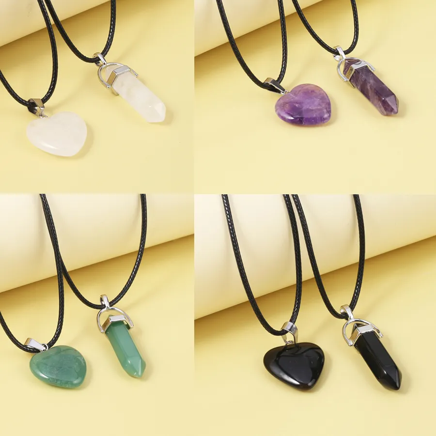 Authentic Dual Resonance Hexagonal Prism Heart Talismans